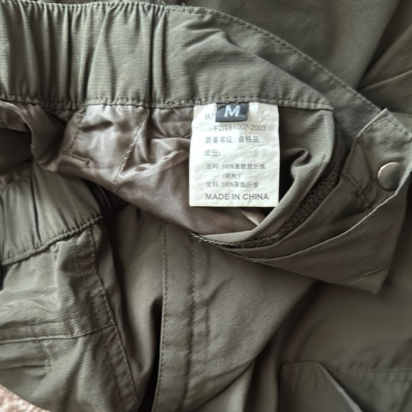 Women's Olive Wide Leg Pants - Picture 2 of 3